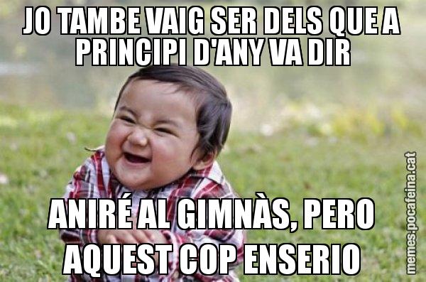 JO TAMBE VAIG SER DELS QUE A PRINCIPI D'ANY VA DIR ANIRÉ AL GIMNÀS, PERO AQUEST COP ENSERIO - El diabòlic nen asiàtic