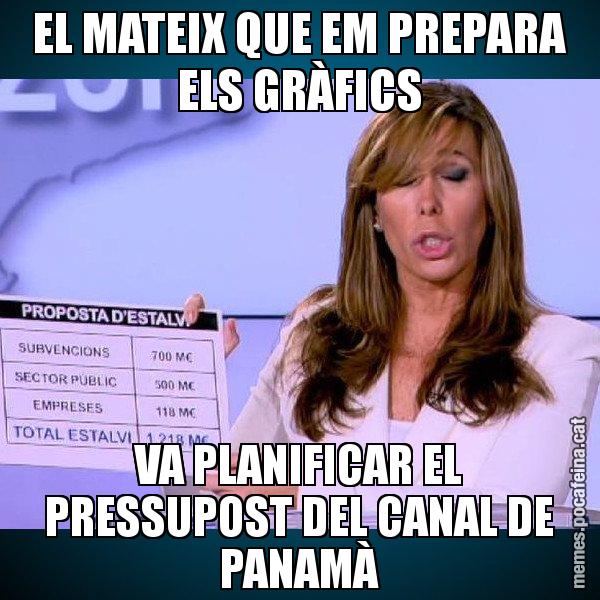 EL MATEIX QUE EM PREPARA ELS GRÀFICS VA PLANIFICAR EL PRESSUPOST DEL CANAL DE PANAMÀ - Alícia Paper i Suma