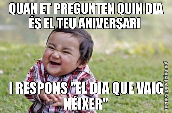 QUAN ET PREGUNTEN QUIN DIA ÉS EL TEU ANIVERSARI  I RESPONS ''EL DIA QUE VAIG NÉIXER'' - El diabòlic nen asiàtic