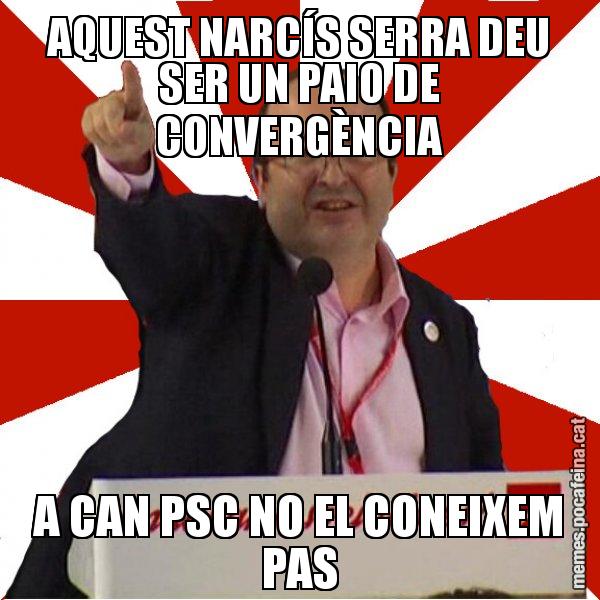 AQUEST NARCÍS SERRA DEU SER UN PAIO DE CONVERGÈNCIA A CAN PSC NO EL CONEIXEM PAS - Miquel Iceta