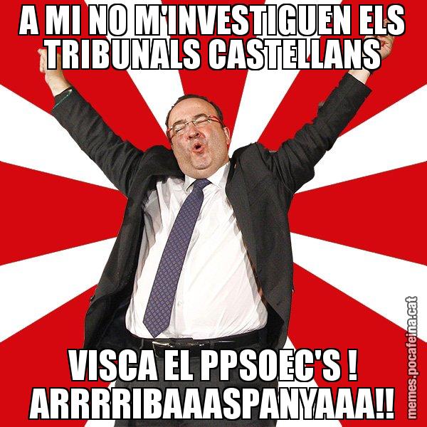 A MI NO M'INVESTIGUEN ELS TRIBUNALS CASTELLANS VISCA EL PPSOEC'S ! ARRRRIBAAASPANYAAA!! - Miquel Iceta - 27S