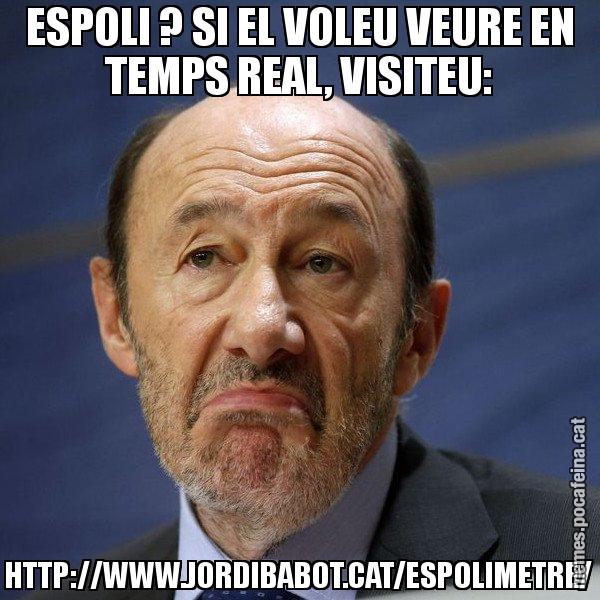 ESPOLI ? SI EL VOLEU VEURE EN TEMPS REAL, VISITEU: HTTP://WWW.JORDIBABOT.CAT/ESPOLIMETRE/ - Rubalcaba
