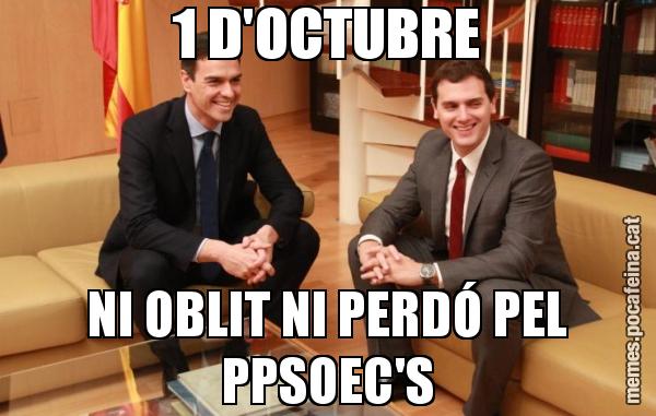 1 D'OCTUBRE NI OBLIT NI PERDÓ PEL PPSOEC'S