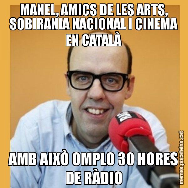 MANEL, AMICS DE LES ARTS, SOBIRANIA NACIONAL I CINEMA EN CATALÀ AMB AIXÒ OMPLO 30 HORES DE RÀDIO - Jordi Basté