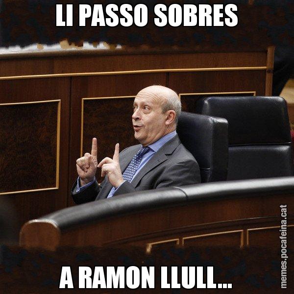 LI PASSO SOBRES A RAMON LLULL... - Ministre Wert