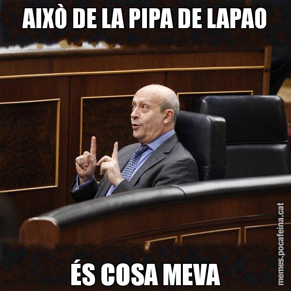 AIXÒ DE LA PIPA DE LAPAO ÉS COSA MEVA - Ministre Wert