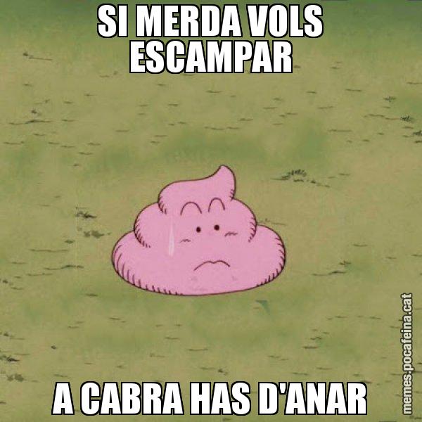 SI MERDA VOLS ESCAMPAR A CABRA HAS D'ANAR - Caca