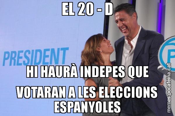 EL 20 - D HI HAURÀ INDEPES QUE VOTARAN A LES ELECCIONS ESPANYOLES