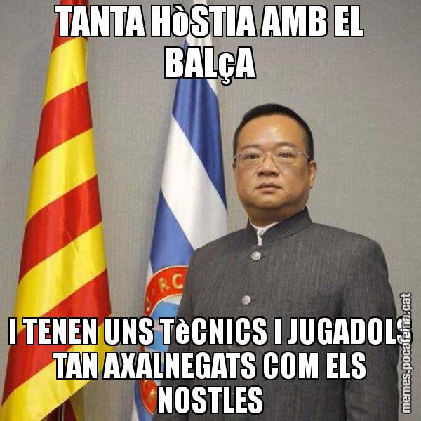 TANTA HòSTIA AMB EL BALçA I TENEN UNS TèCNICS I JUGADOLS TAN AXALNEGATS COM ELS NOSTLES - Chen Yansheng
