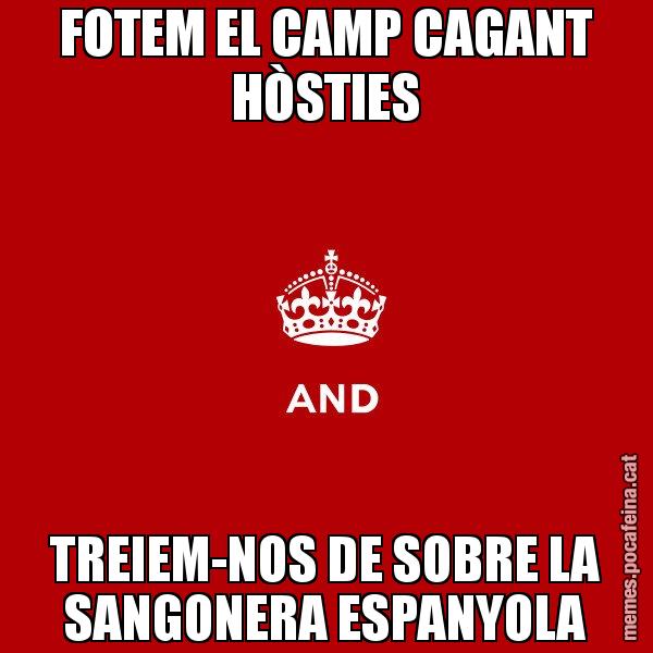 FOTEM EL CAMP CAGANT HÒSTIES TREIEM-NOS DE SOBRE LA SANGONERA ESPANYOLA - Keep