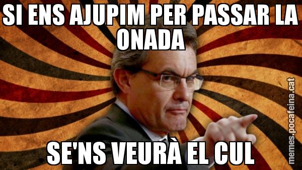 SI ENS AJUPIM PER PASSAR LA ONADA SE'NS VEURÀ EL CUL