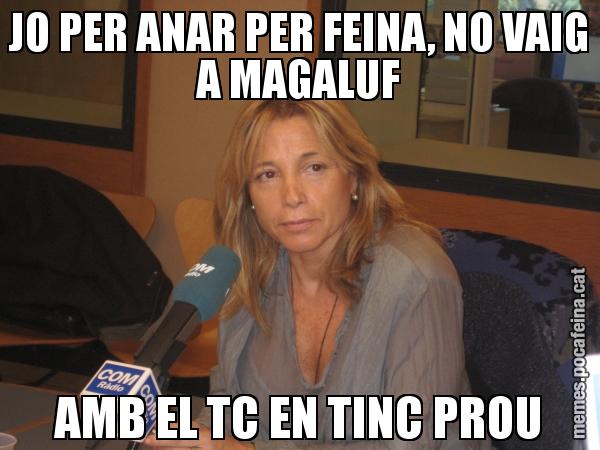 JO PER ANAR PER FEINA, NO VAIG A MAGALUF AMB EL TC EN TINC PROU