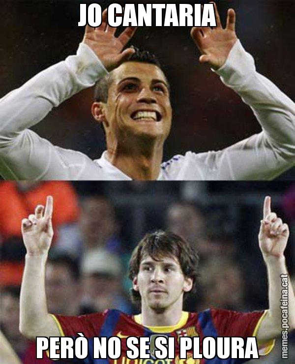 JO CANTARIA PERÒ NO SE SI PLOURA - Messi VS Cristiano