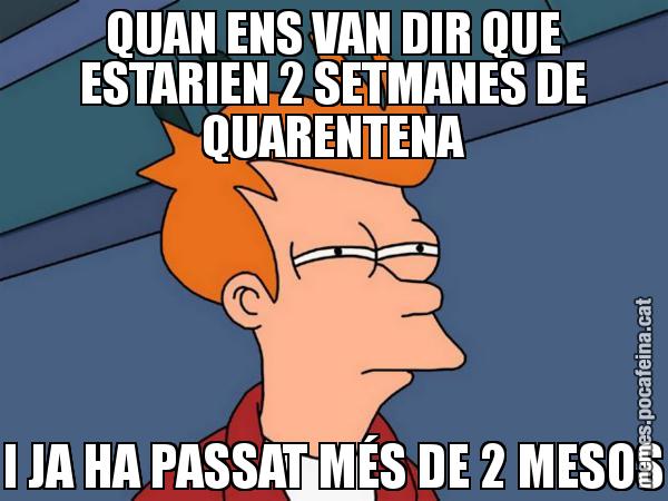 QUAN ENS VAN DIR QUE ESTARIEN 2 SETMANES DE QUARENTENA I JA HA PASSAT MÉS DE 2 MESOS - Futurama Fry