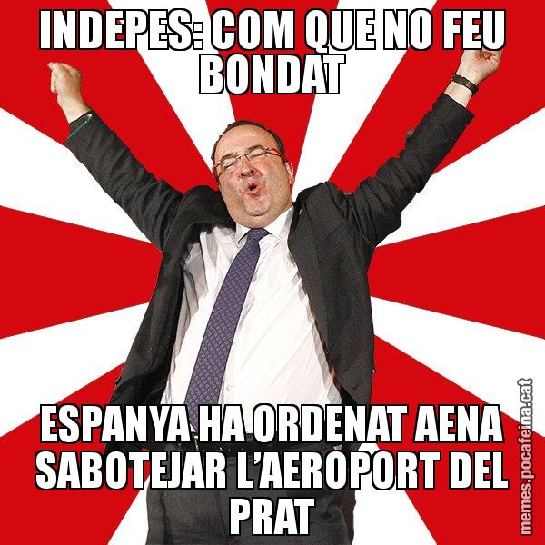 INDEPES: COM QUE NO FEU BONDAT ESPANYA HA ORDENAT AENA SABOTEJAR L’AEROPORT DEL PRAT - Miquel Iceta - 27S