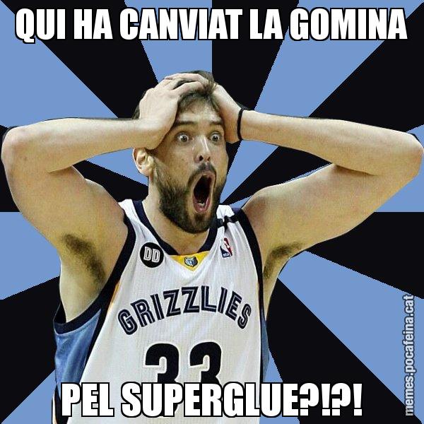 QUI HA CANVIAT LA GOMINA PEL SUPERGLUE?!?! - Marc Gasol