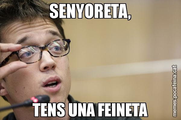 SENYORETA, TENS UNA FEINETA
