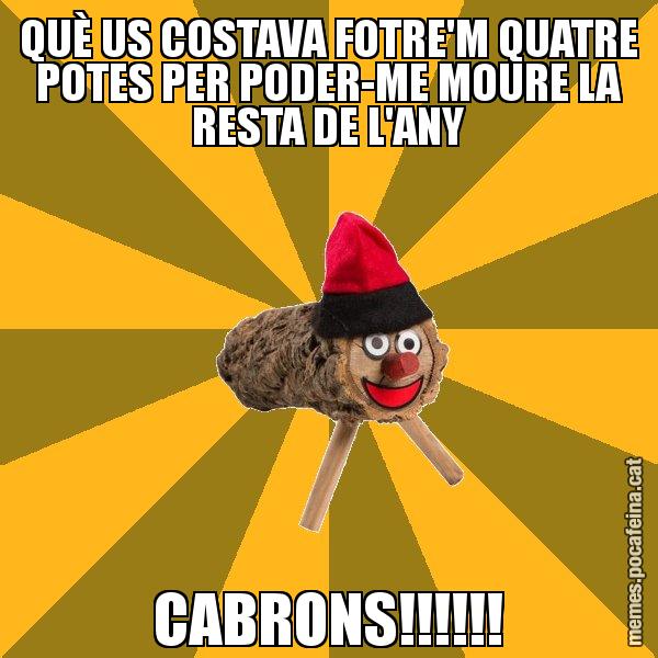 QUÈ US COSTAVA FOTRE'M QUATRE POTES PER PODER-ME MOURE LA RESTA DE L'ANY CABRONS!!!!!! - El tió