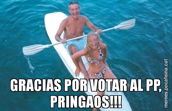 GRACIAS POR VOTAR AL PP, PRINGAOS!!!