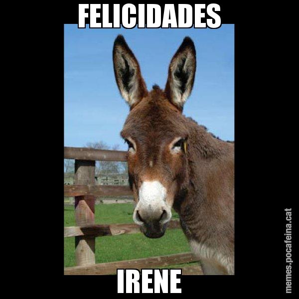 FELICIDADES IRENE - El burro Català