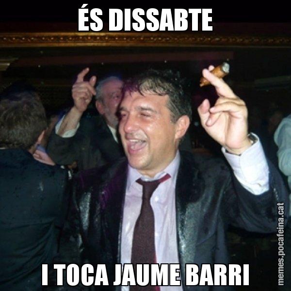 ÉS DISSABTE I TOCA JAUME BARRI - Laporta de Festa