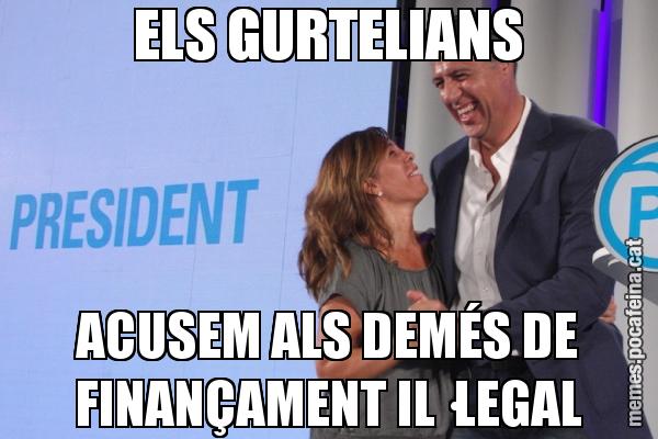 ELS GURTELIANS ACUSEM ALS DEMÉS DE FINANÇAMENT IL·LEGAL