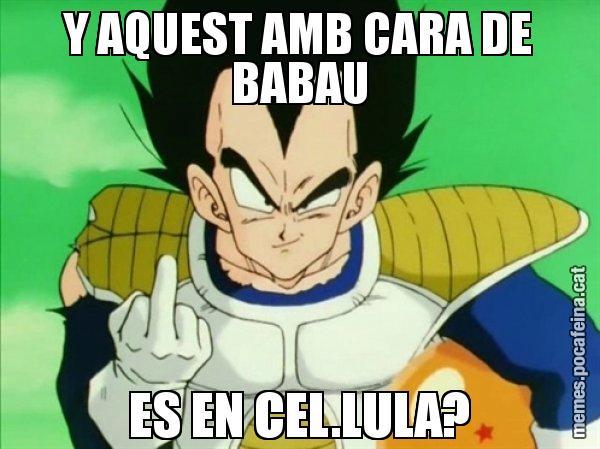 Y AQUEST AMB CARA DE BABAU ES EN CEL.LULA? - Vegeta