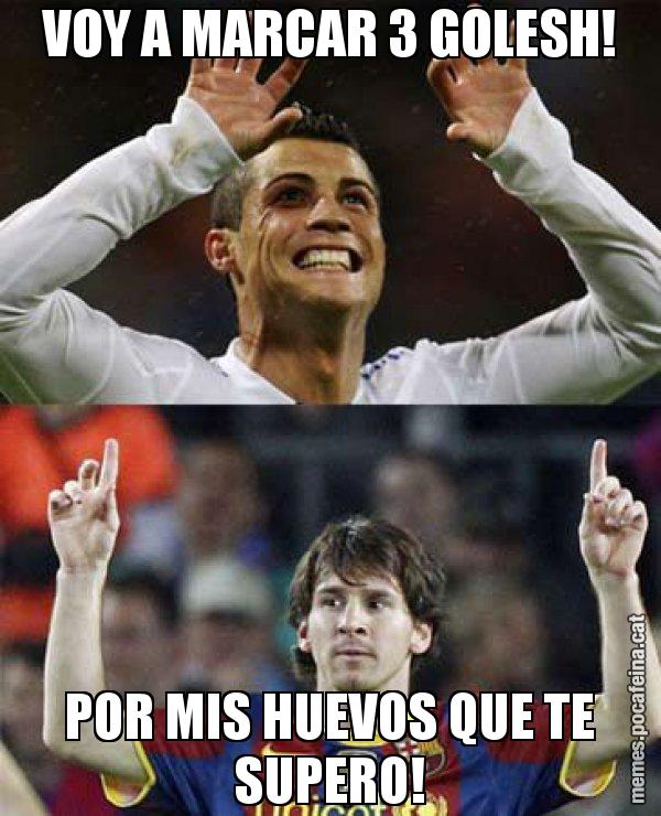 VOY A MARCAR 3 GOLESH! POR MIS HUEVOS QUE TE SUPERO! - Messi VS Cristiano