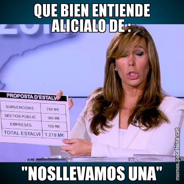 QUE BIEN ENTIENDE ALICIALO DE : "NOSLLEVAMOS UNA" - Alícia Paper i Suma