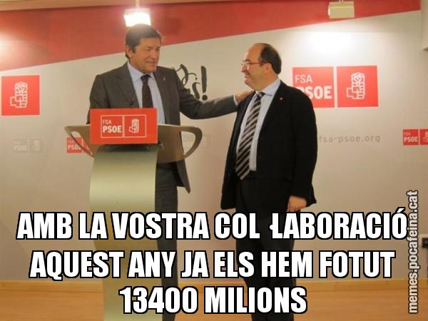 AMB LA VOSTRA COL·LABORACIÓ AQUEST ANY JA ELS HEM FOTUT 13400 MILIONS