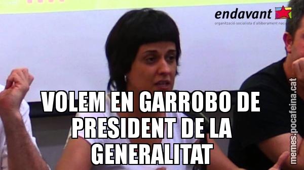 VOLEM EN GARROBO DE PRESIDENT DE LA GENERALITAT
