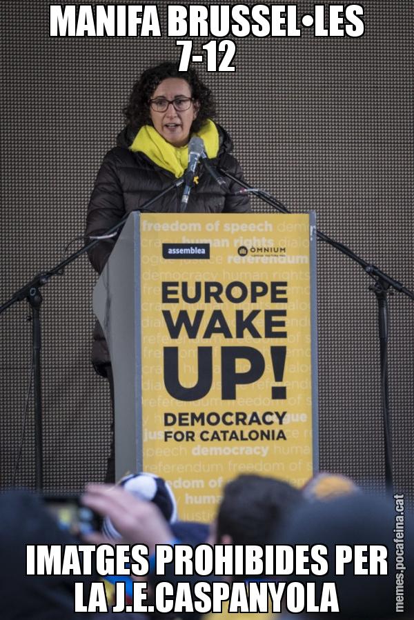 MANIFA BRUSSEL•LES 7-12 IMATGES PROHIBIDES PER LA J.E.CASPANYOLA