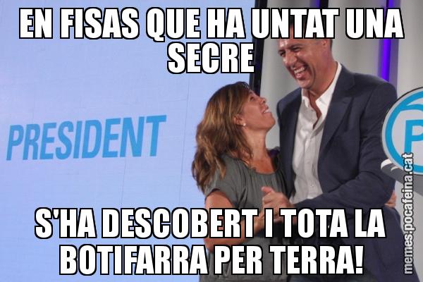 EN FISAS QUE HA UNTAT UNA SECRE S'HA DESCOBERT I TOTA LA BOTIFARRA PER TERRA!