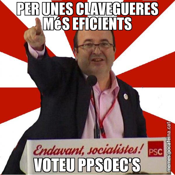 PER UNES CLAVEGUERES MéS EFICIENTS VOTEU PPSOEC'S - Miquel Iceta