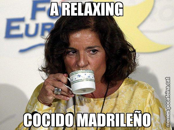 A RELAXING COCIDO MADRILEÑO - Ana Botella relaxing cup
