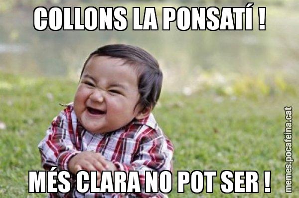 COLLONS LA PONSATÍ ! MÉS CLARA NO POT SER ! - El diabòlic nen asiàtic