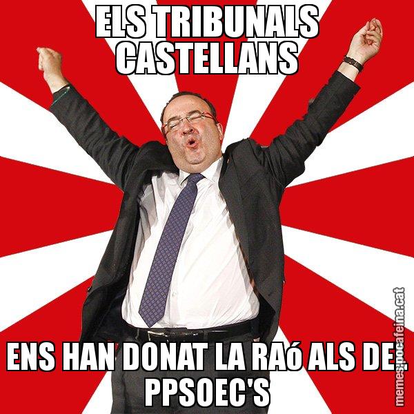 ELS TRIBUNALS CASTELLANS ENS HAN DONAT LA RAó ALS DEL PPSOEC'S - Miquel Iceta - 27S