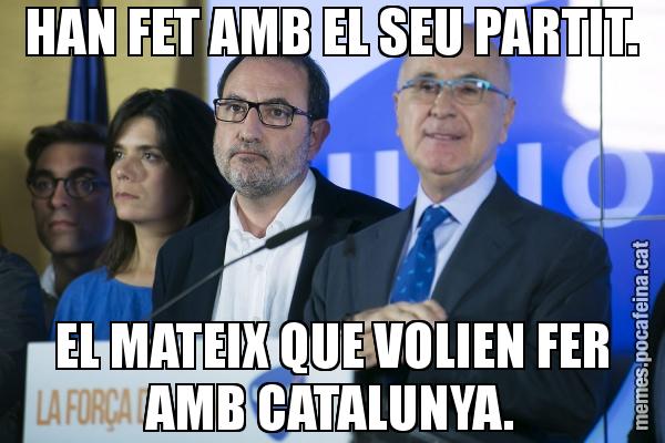 HAN FET AMB EL SEU PARTIT. EL MATEIX QUE VOLIEN FER AMB CATALUNYA.