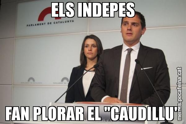 ELS INDEPES FAN PLORAR EL "CAUDILLU"
