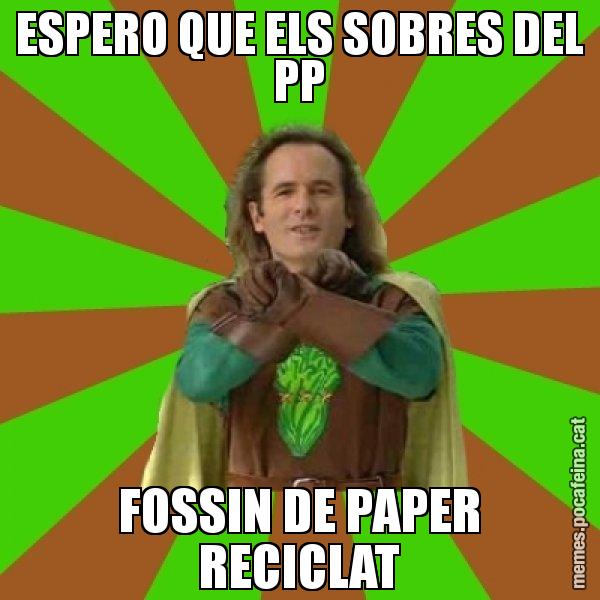 ESPERO QUE ELS SOBRES DEL PP FOSSIN DE PAPER RECICLAT - Capità Enciam