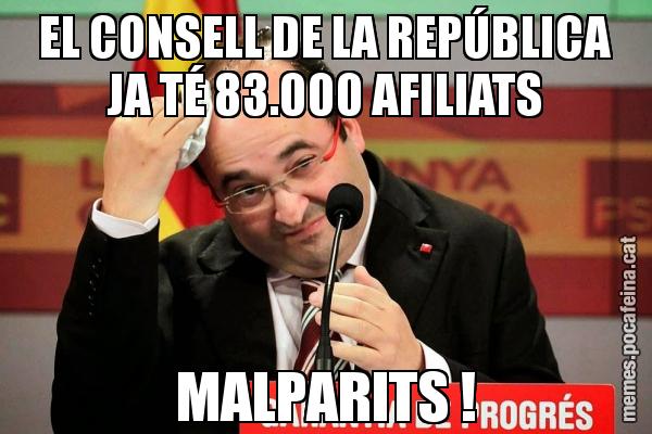 EL CONSELL DE LA REPÚBLICA JA TÉ 83.000 AFILIATS MALPARITS !