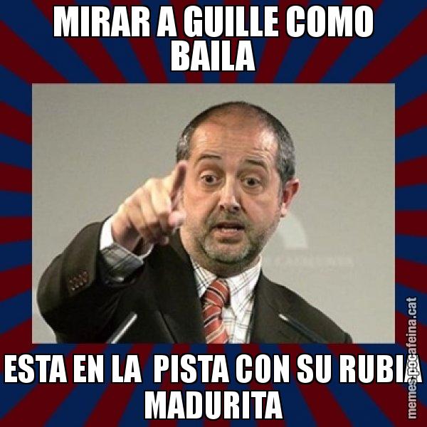 MIRAR A GUILLE COMO BAILA ESTA EN LA  PISTA CON SU RUBIA MADURITA - Felip Puig