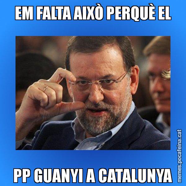 EM FALTA AIXÒ PERQUÈ EL PP GUANYI A CATALUNYA - Rajoy titola