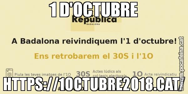 1 D'OCTUBRE HTTPS://1OCTUBRE2018.CAT/