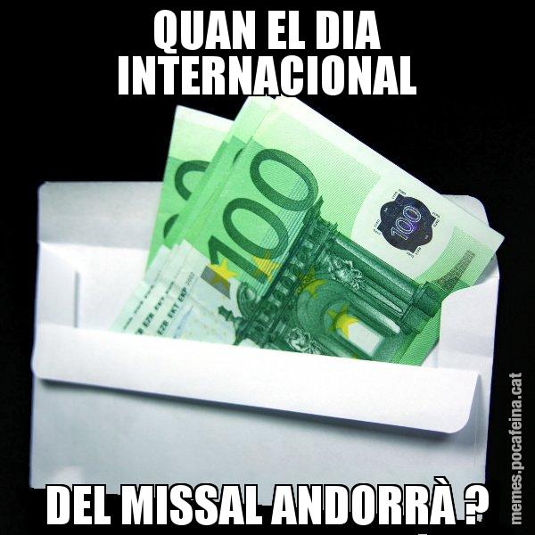 QUAN EL DIA INTERNACIONAL DEL MISSAL ANDORRÀ ? - Sobre