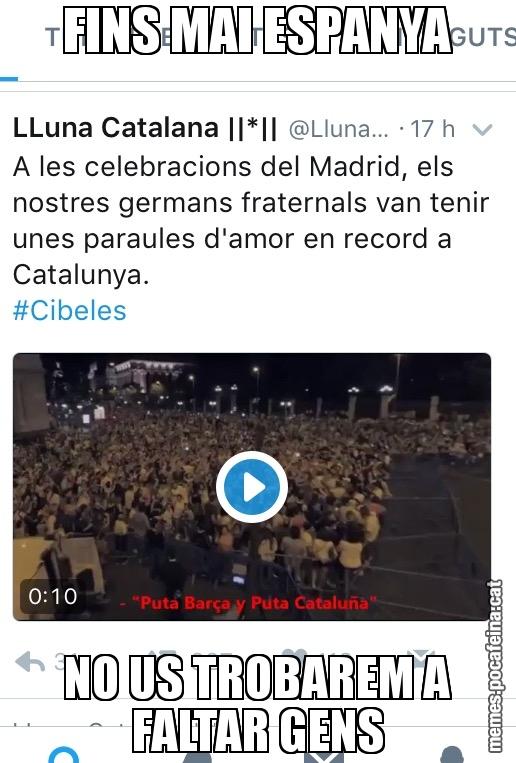 FINS MAI ESPANYA NO US TROBAREM A FALTAR GENS