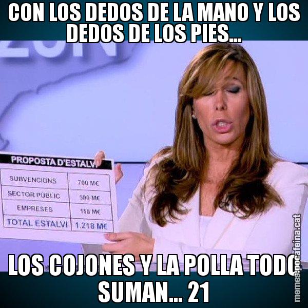 CON LOS DEDOS DE LA MANO Y LOS DEDOS DE LOS PIES... LOS COJONES Y LA POLLA TODO SUMAN... 21 - Alícia Paper i Suma