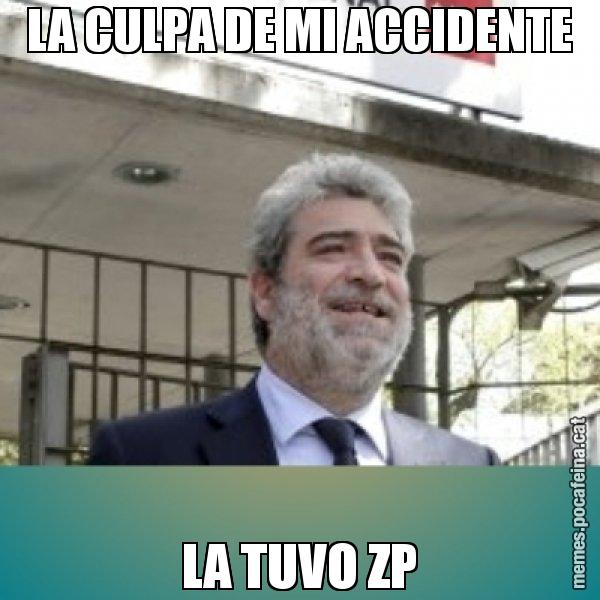 LA CULPA DE MI ACCIDENTE LA TUVO ZP - Miguel Ángel Rodríguez Bajón