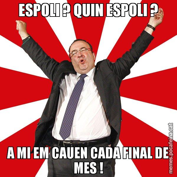 ESPOLI ? QUIN ESPOLI ? A MI EM CAUEN CADA FINAL DE MES ! - Miquel Iceta - 27S