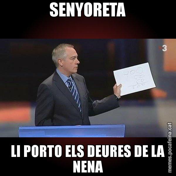 SENYORETA LI PORTO ELS DEURES DE LA NENA - Navarro Paper